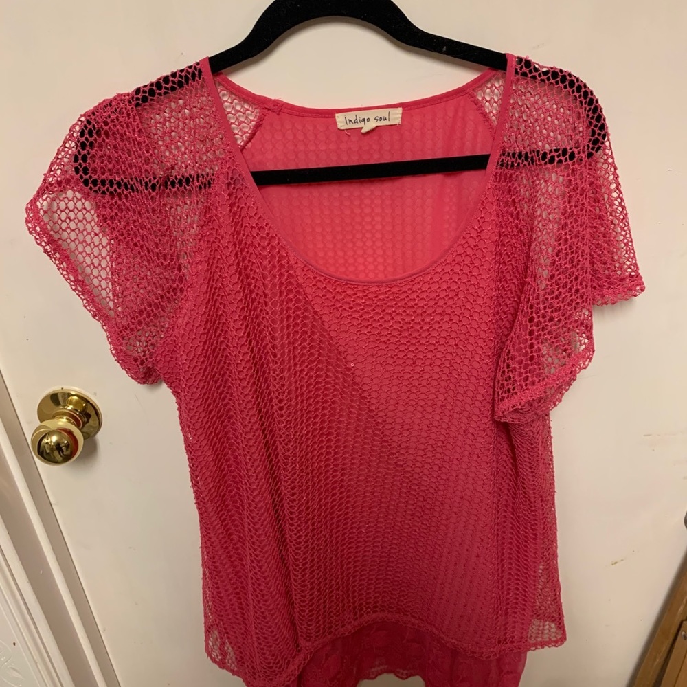 Super cool hot pink shirt size XL